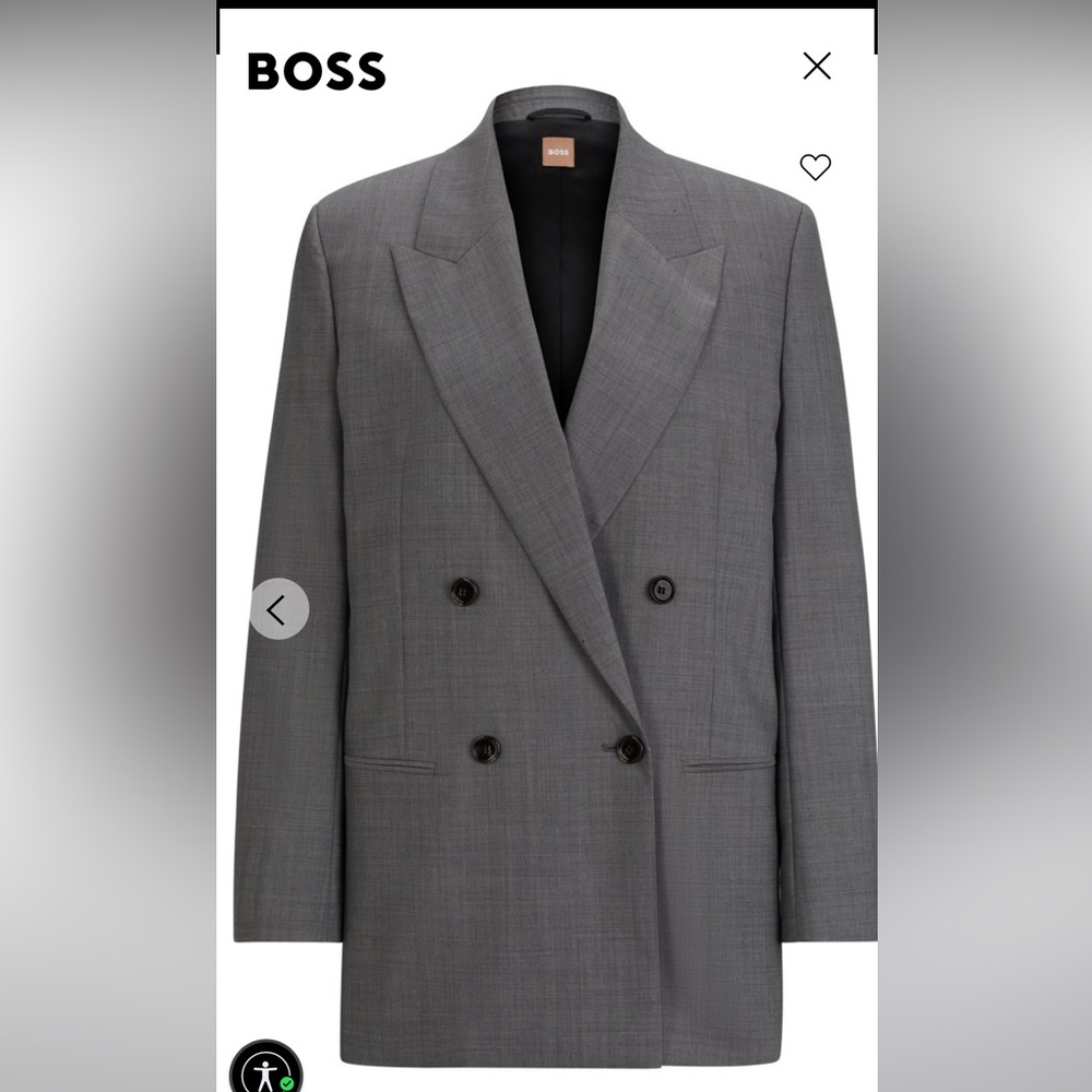 BOSS‼️‼️ BOSS
RELAXED-FIT JACKET IN HEAVYWEIGHT
SHARKSKIN ITALIAN WOOL - Picture 6 of 8